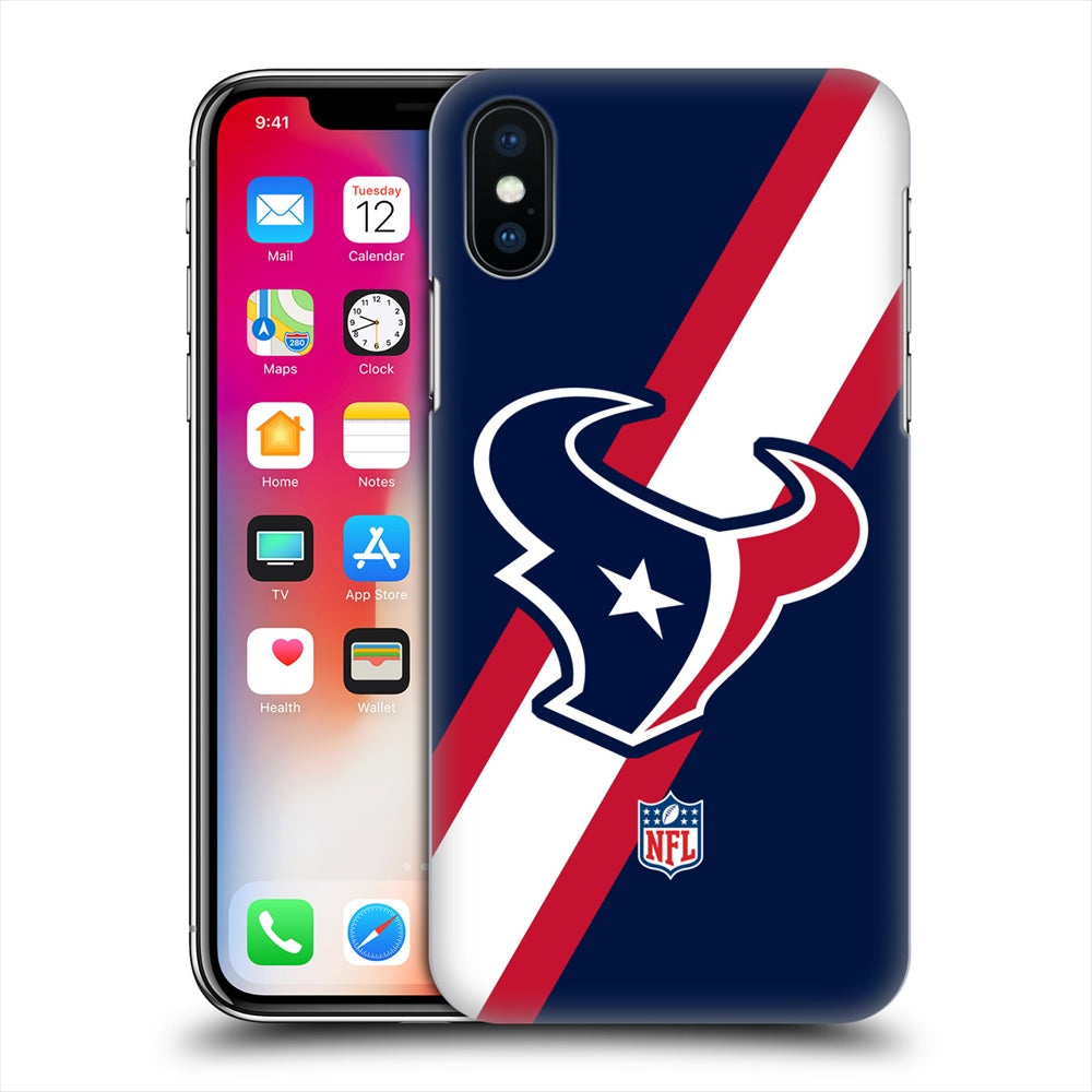 HOUSTON TEXANS（NFL） ヒューストンテキサンズ - Stripes ハード case / Apple iPhoneケース 【公式 / オフィシャル】