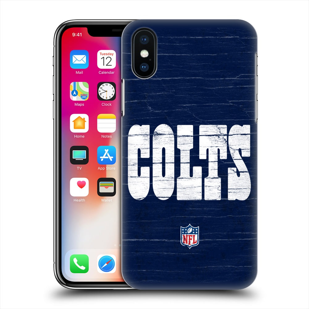 INDIANAPOLIS COLTS（NFL） インディアナポリスコルツ - Distressed ハード case / Apple iPhoneケース 【公式 / オフィシャル】