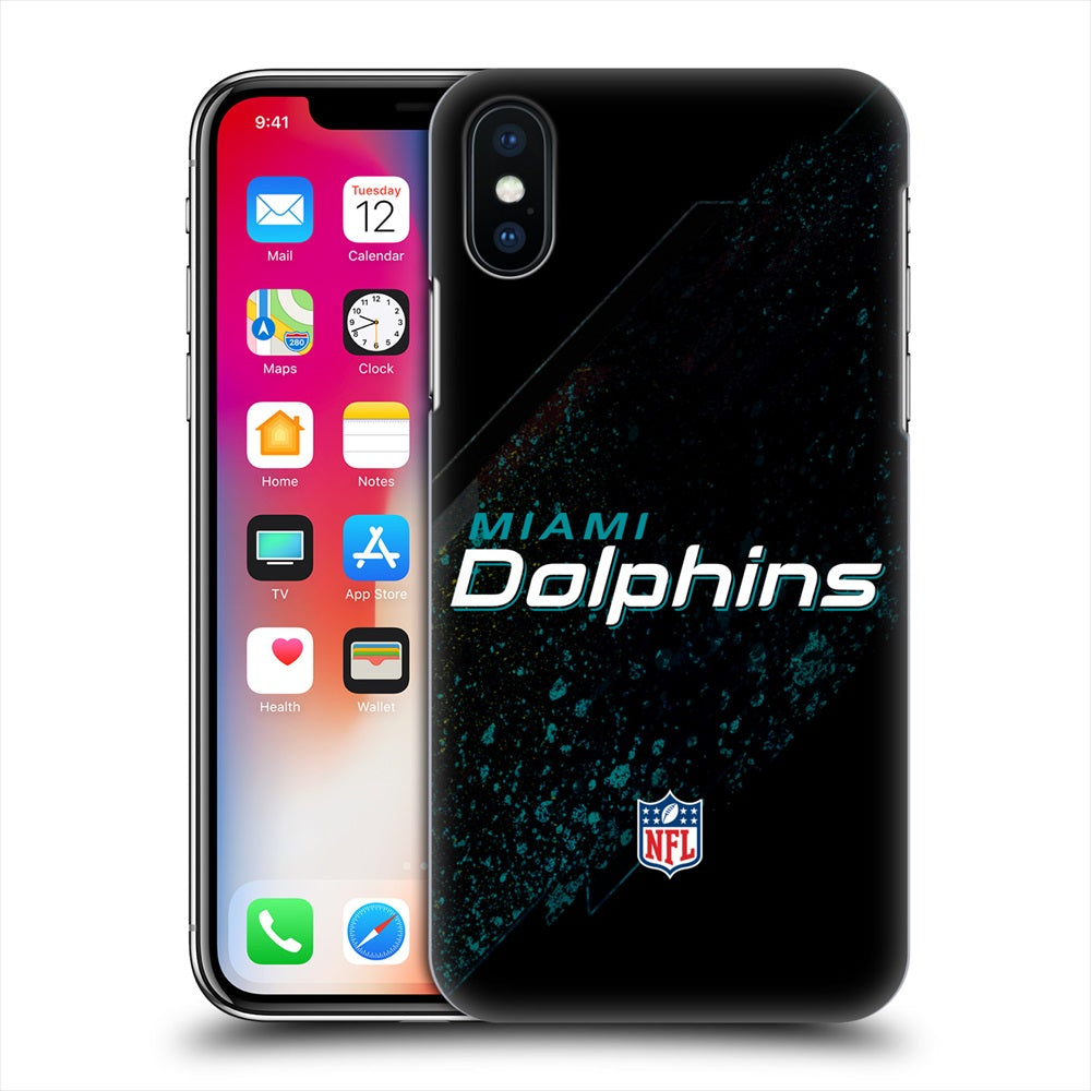 MIAMI DOLPHINS（NFL） マイアミドルフィンズ - Blur ハード case / Apple iPhoneケース 【公式 / オフィシャル】