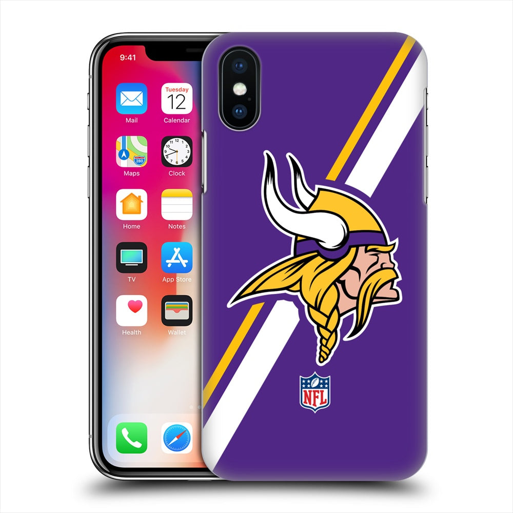 MINNESOTA VIKINGS（NFL） ミネソタバイキングス - Stripes ハード case / Apple iPhoneケース 【公式 / オフィシャル】