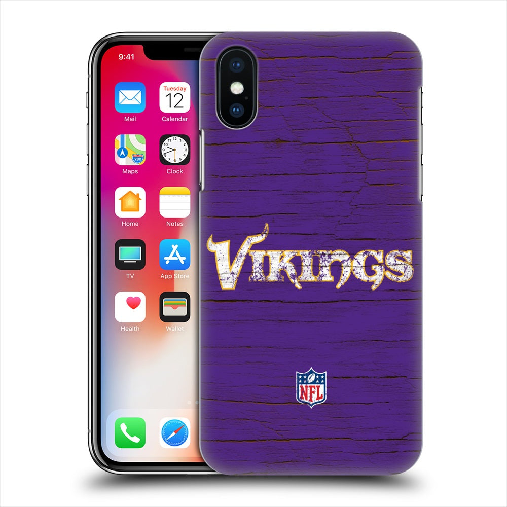 MINNESOTA VIKINGS（NFL） ミネソタバイキングス - Distressed ハード case / Apple iPhoneケース 【公式 / オフィシャル】