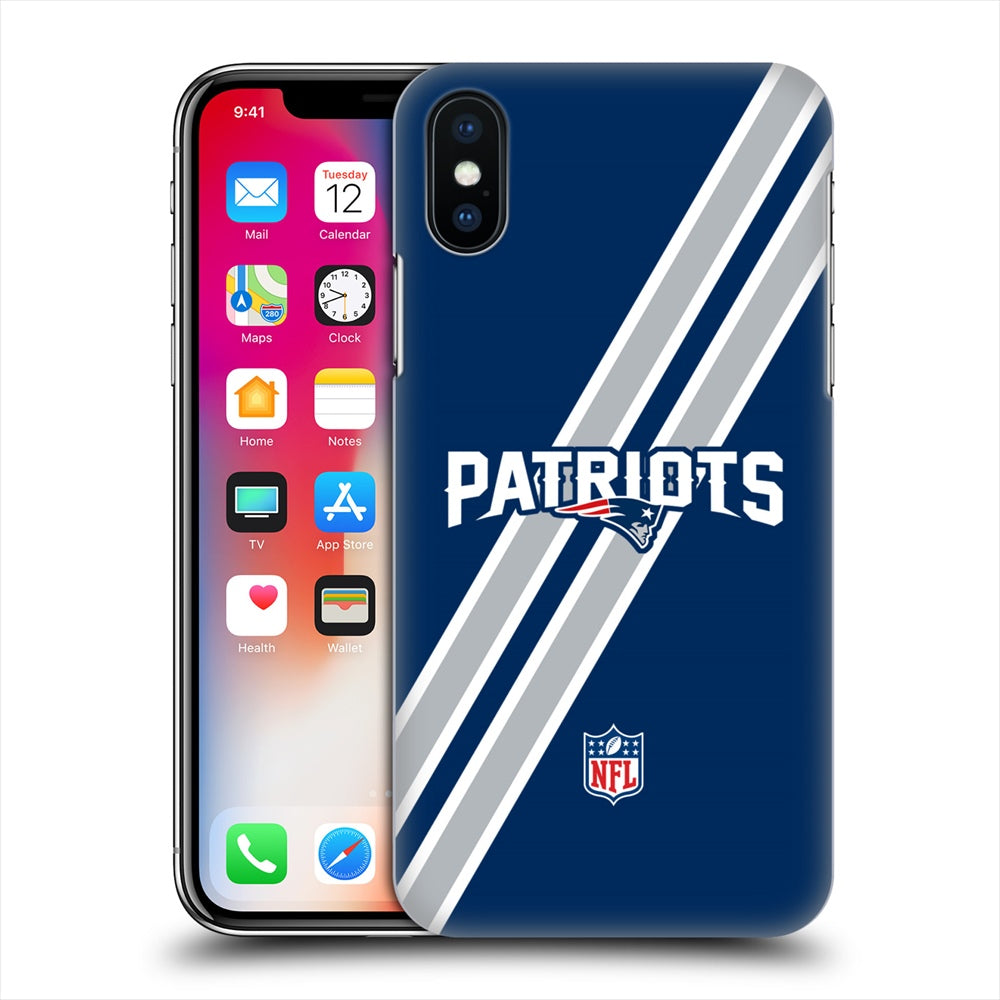 NEW ENGLAND PATRIOTS（NFL） パッツ - Stripes ハード case / Apple iPhoneケース 【公式 / オフィシャル】