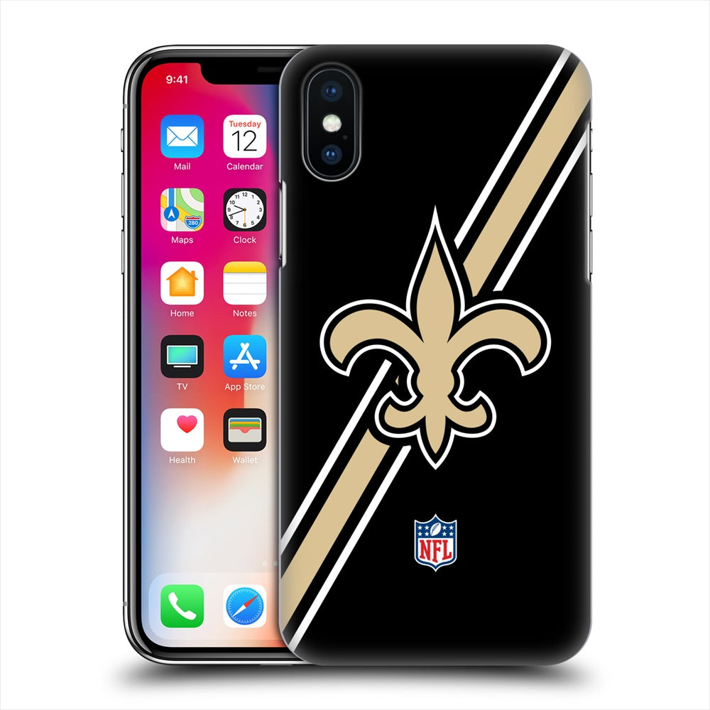 NEW ORLEANS SAINTS（NFL） ニューオーリンズセインツ - Stripes ハード case / Apple iPhoneケース 【公式 / オフィシャル】