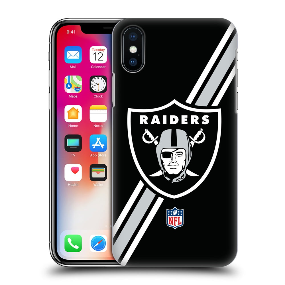 OAKLAND RAIDERS（NFL） オークランドレイダース - Stripes ハード case / Apple iPhoneケース 【公式 / オフィシャル】