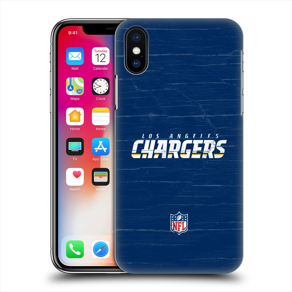 LOS ANGELES CHARGERS（NFL） ロサンゼルスチャージャーズ - Distressed ハード case / Apple iPhoneケース 【公式 / オフィシャル】