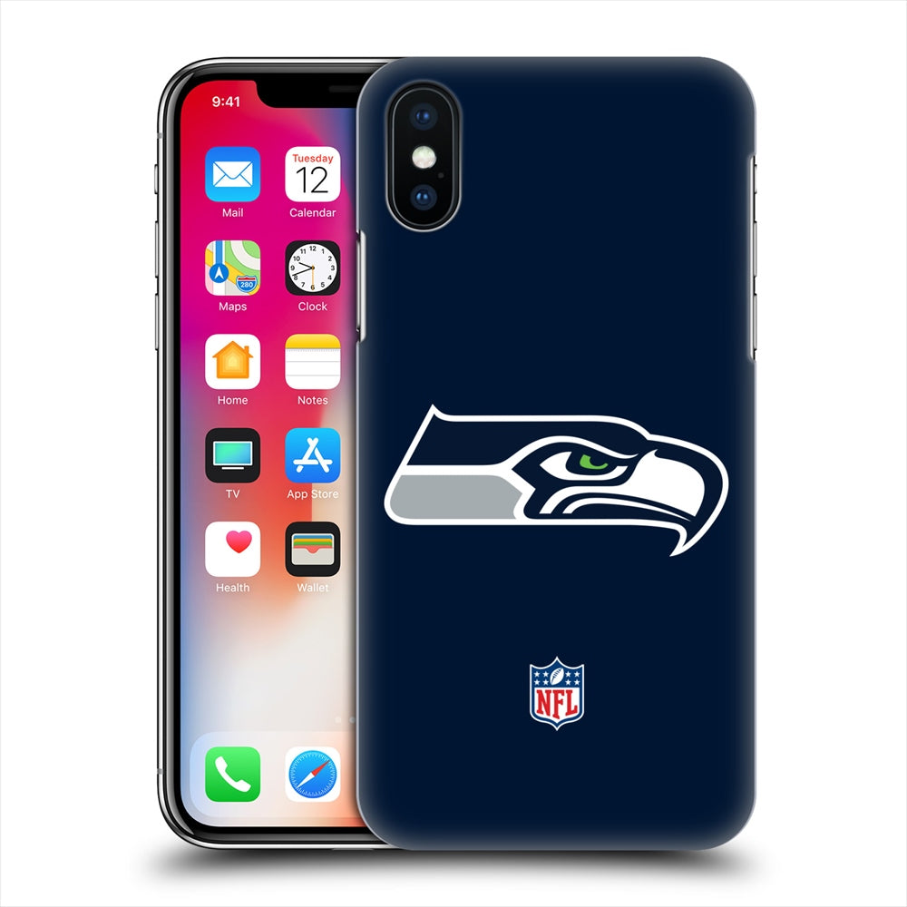 SEATTLE SEAHAWKS（NFL） シアトルシーホークス - Plain ハード case / Apple iPhoneケース 【公式 / オフィシャル】