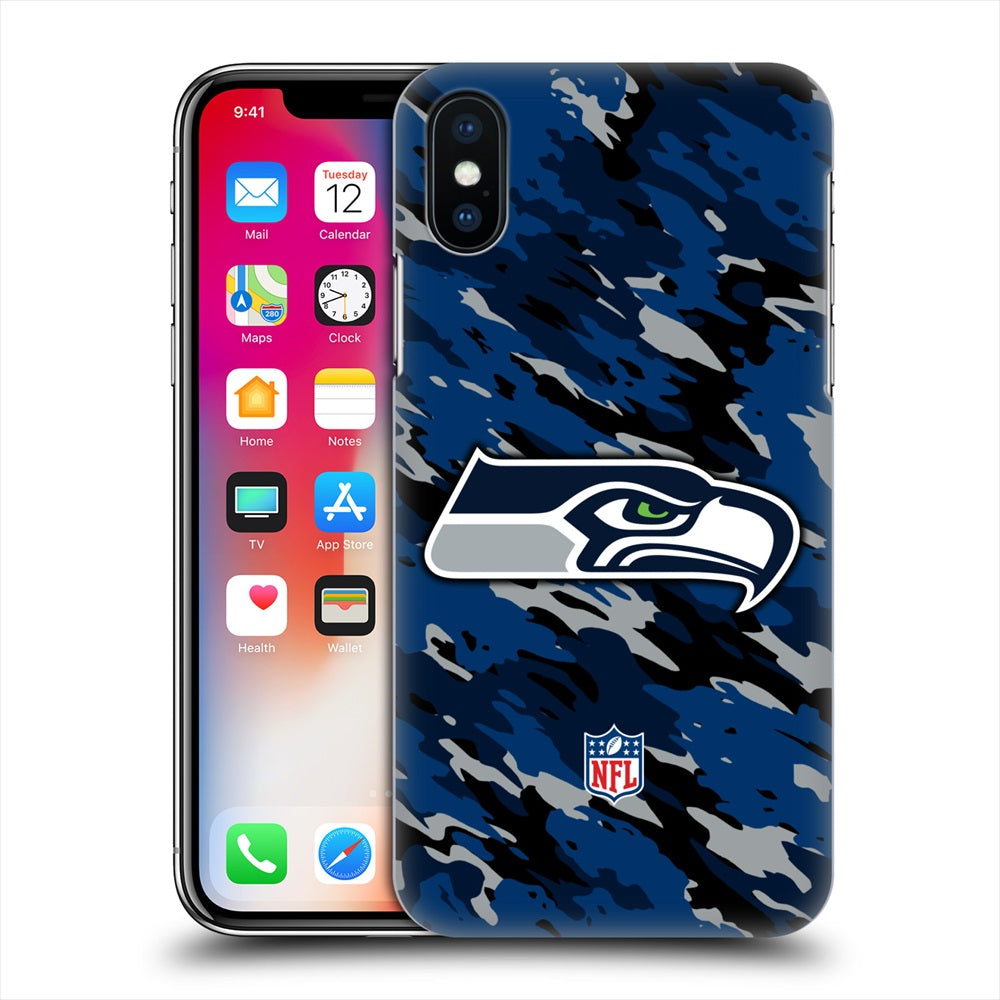 SEATTLE SEAHAWKS（NFL） シアトルシーホークス - Camou ハード case / Apple iPhoneケース 【公式 / オフィシャル】