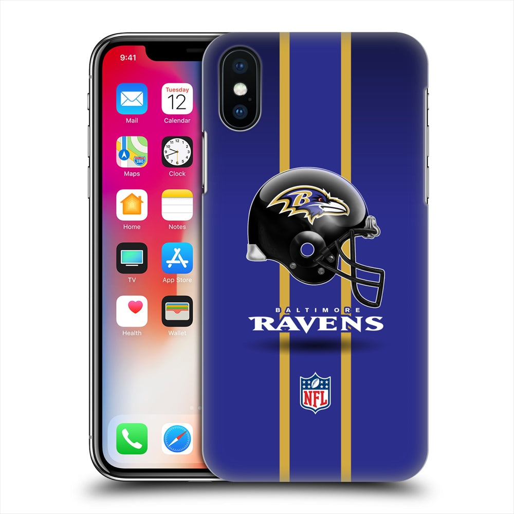 BALTIMORE RAVENS（NFL） ボルチモアレイブンズ - Helmet ハード case / Apple iPhoneケース 【公式 / オフィシャル】