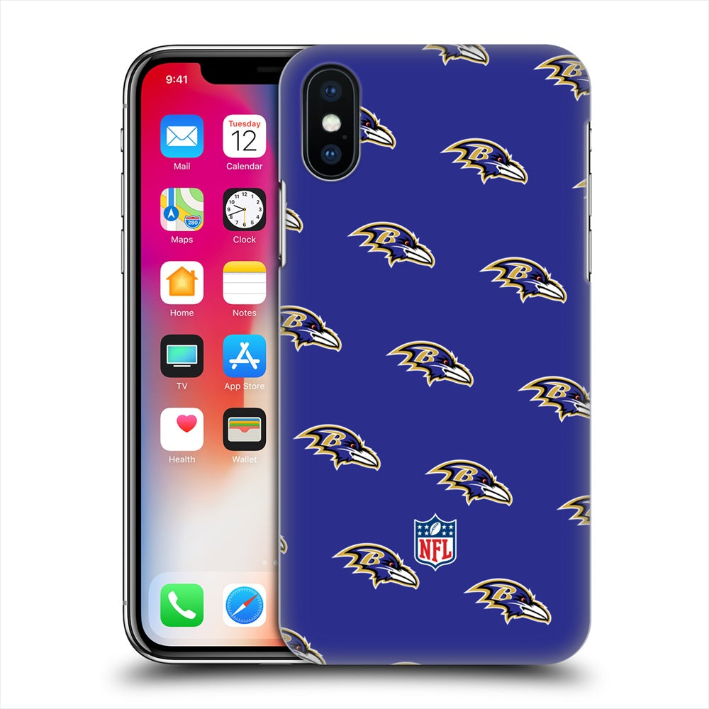 BALTIMORE RAVENS（NFL） ボルチモアレイブンズ - Patterns ハード case / Apple iPhoneケース 【公式 / オフィシャル】