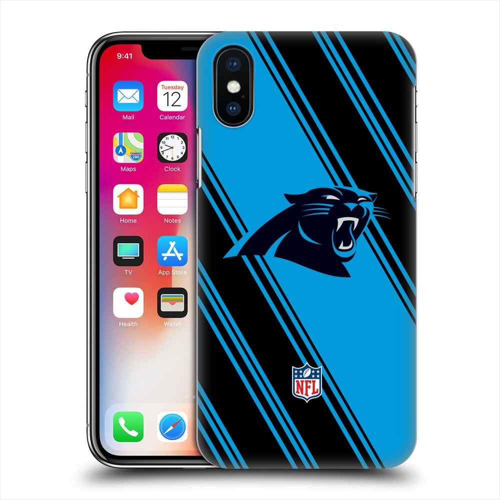 CAROLINA PANTHERS（NFL） カロライナパンサーズ - 2017/18 / Stripes ハード case / Apple iPhoneケース 【公式 / オフィシャル】