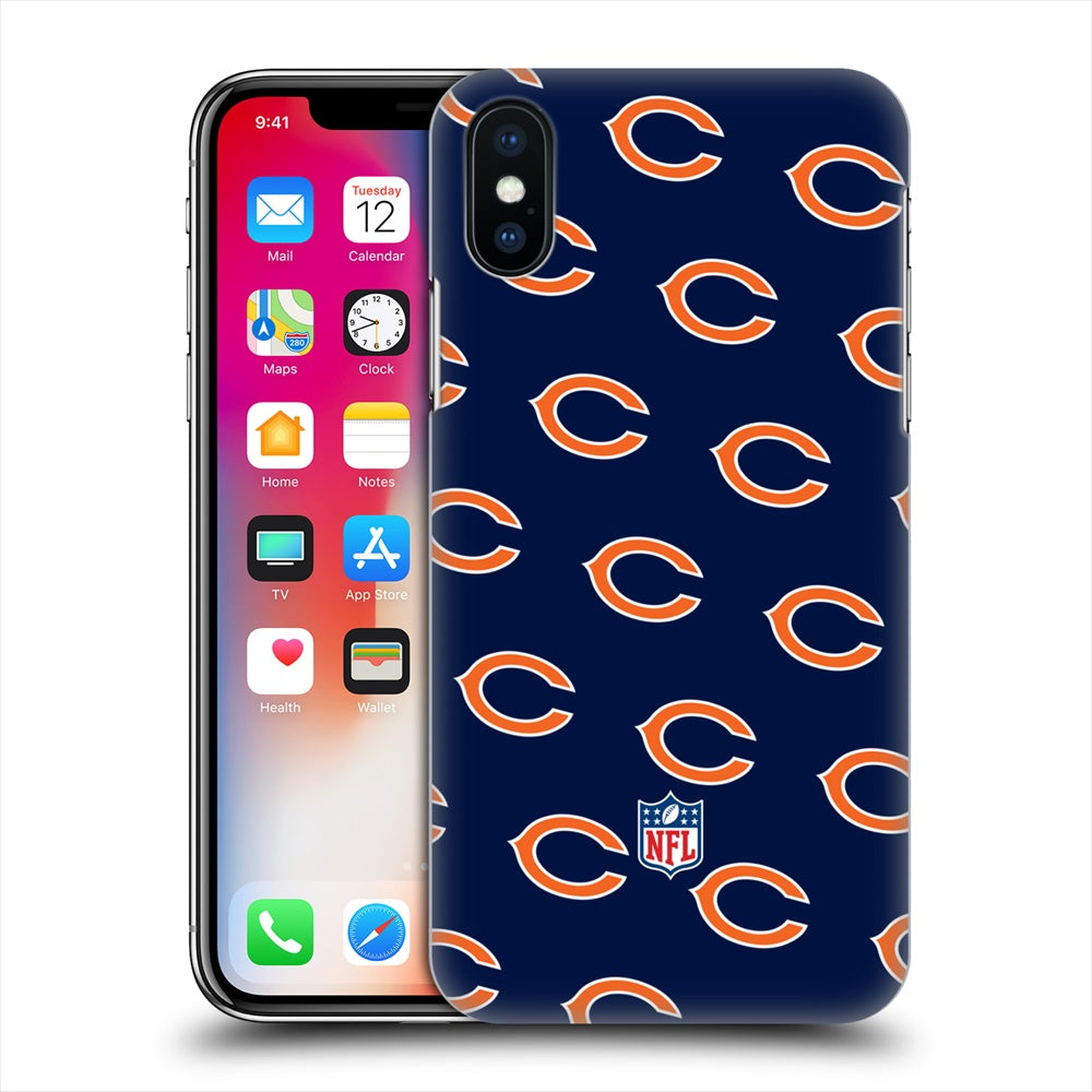 CHICAGO BEARS（NFL） シカゴベアーズ - Patterns ハード case / Apple iPhoneケース 【公式 / オフィシャル】