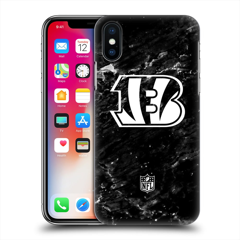 CINCINNATI BENGALS（NFL） シンシナティベンガルズ - Marble ハード case / Apple iPhoneケース 【公式 / オフィシャル】