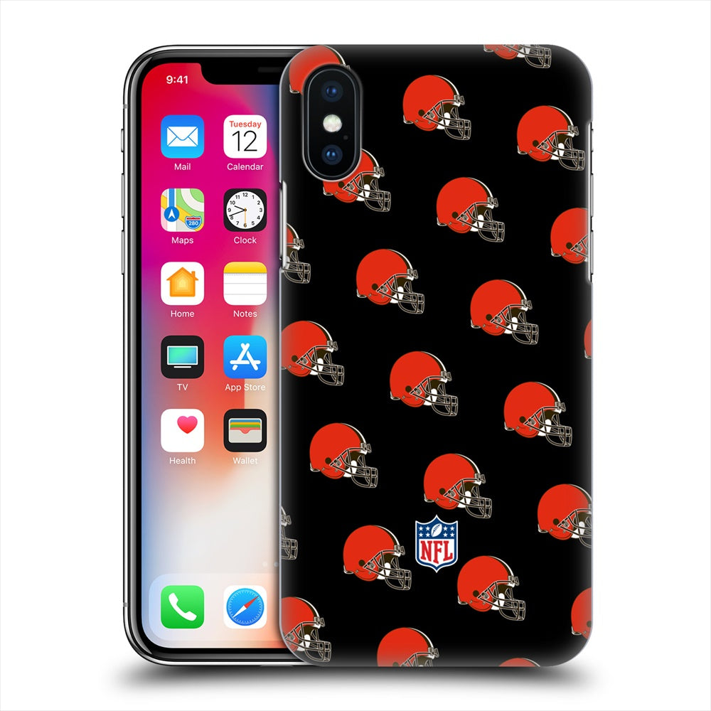 CLEVELAND BROWNS（NFL） クリーブランドブラウンズ - Patterns ハード case / Apple iPhoneケース 【公式 / オフィシャル】