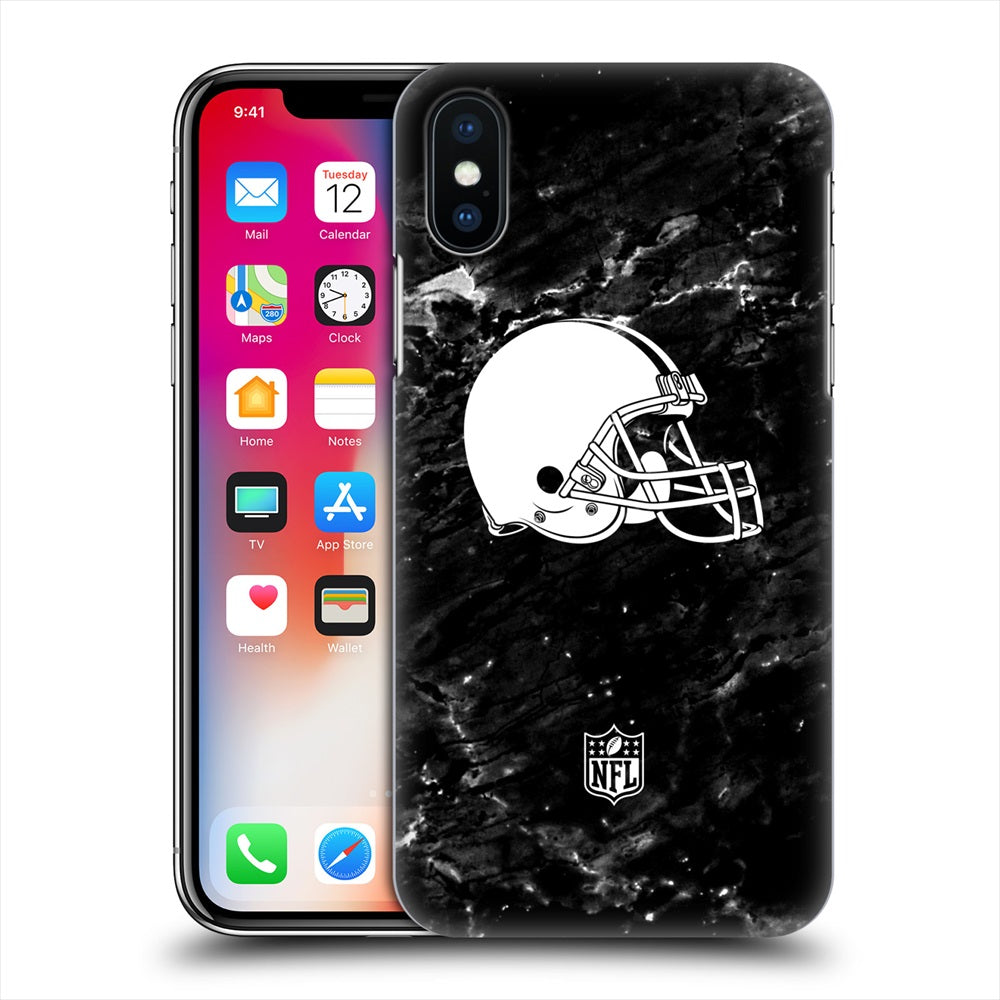 CLEVELAND BROWNS（NFL） クリーブランドブラウンズ - Marble ハード case / Apple iPhoneケース 【公式 / オフィシャル】