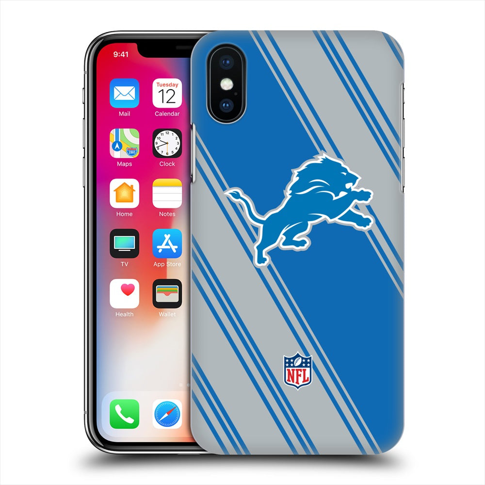 DETROIT LIONS（NFL） デトロイトライオンズ - Stripes ハード case / Apple iPhoneケース 【公式 / オフィシャル】