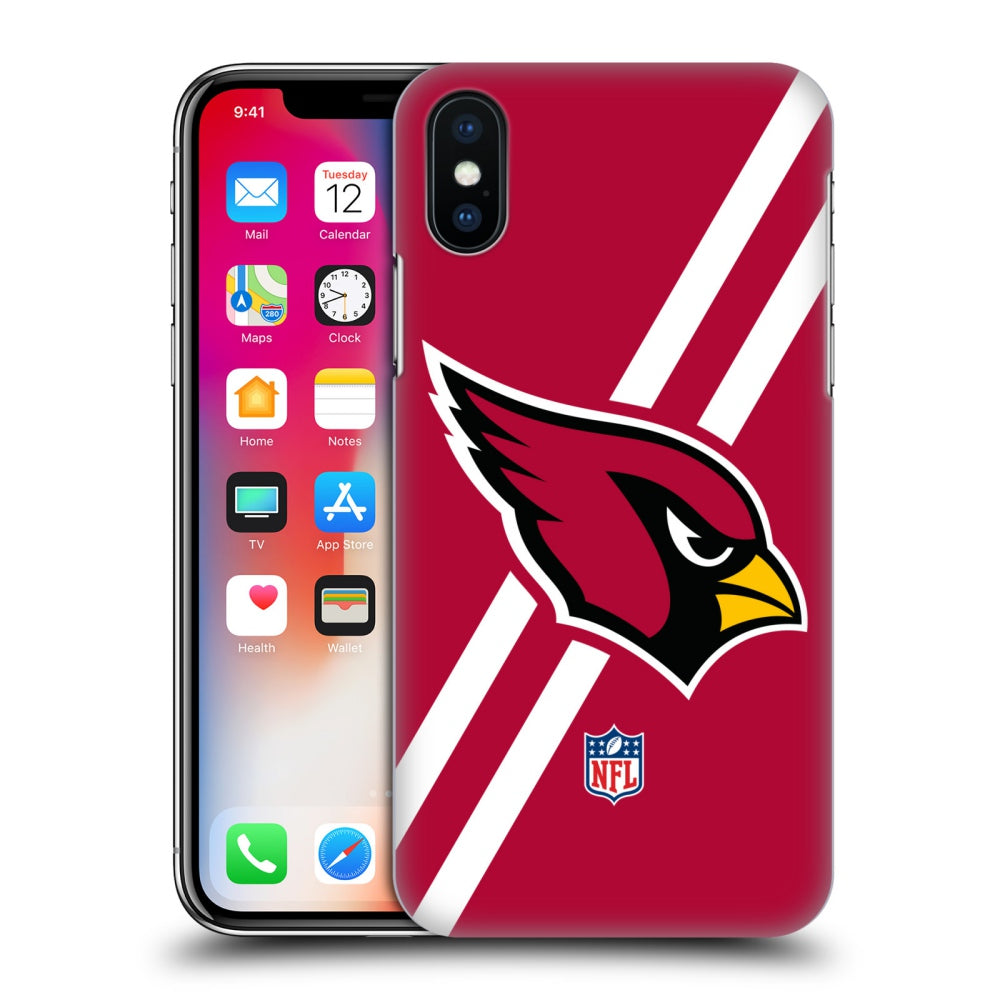 ARIZONA CARDINALS（NFL） アリゾナカージナルス - Logo / Stripes ハード case / Apple iPhoneケース 【公式 / オフィシャル】