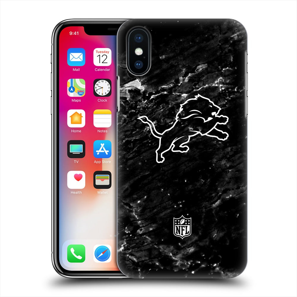 DETROIT LIONS（NFL） デトロイトライオンズ - Marble ハード case / Apple iPhoneケース 【公式 / オフィシャル】