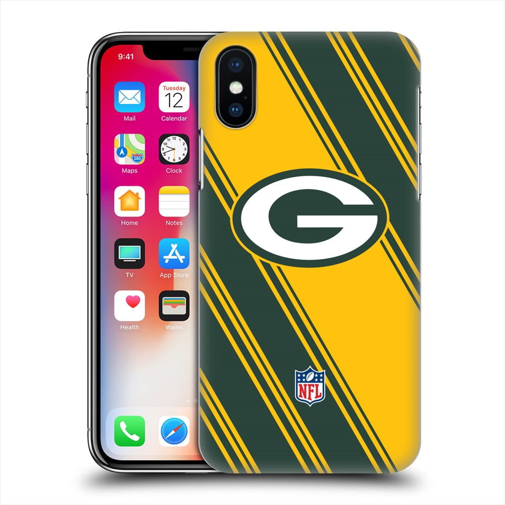 GREEN BAY PACKERS（NFL） グリーンベイパッカーズ - Stripes ハード case / Apple iPhoneケース 【公式 / オフィシャル】