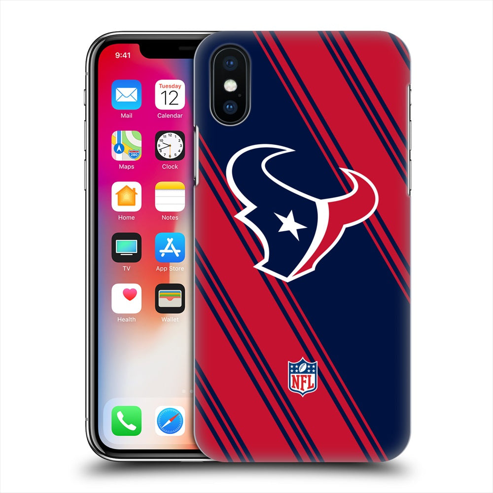 HOUSTON TEXANS（NFL） ヒューストンテキサンズ - Stripes ハード case / Apple iPhoneケース 【公式 / オフィシャル】