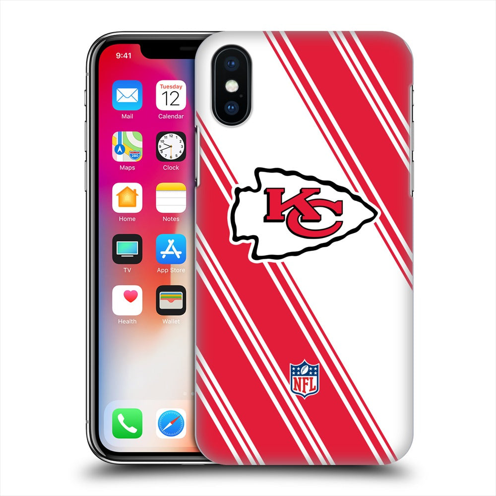 KANSAS CITY CHIEFS（NFL） カンザスシティチーフス - Stripes ハード case / Apple iPhoneケース 【公式 / オフィシャル】