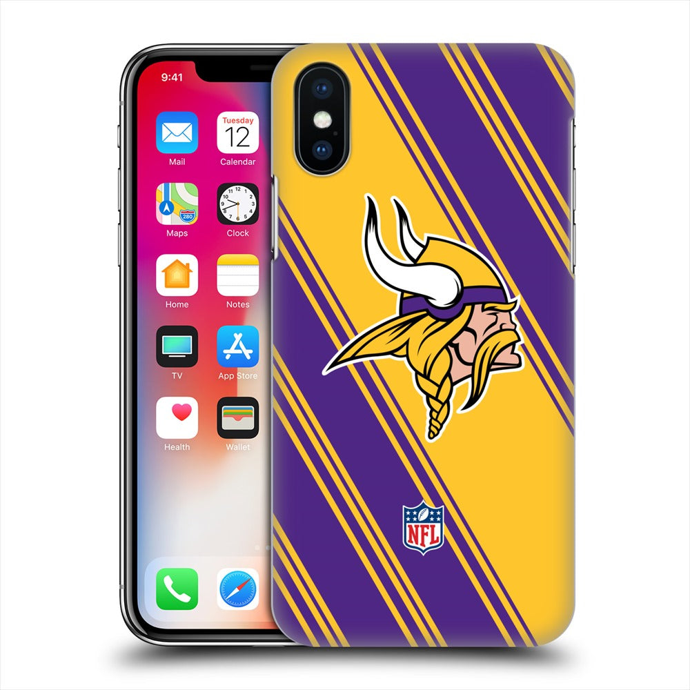 MINNESOTA VIKINGS（NFL） ミネソタバイキングス - Stripes ハード case / Apple iPhoneケース 【公式 / オフィシャル】