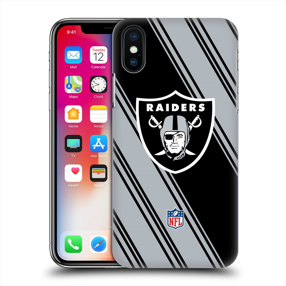 OAKLAND RAIDERS（NFL） オークランドレイダース - Stripes ハード case / Apple iPhoneケース 【公式 / オフィシャル】