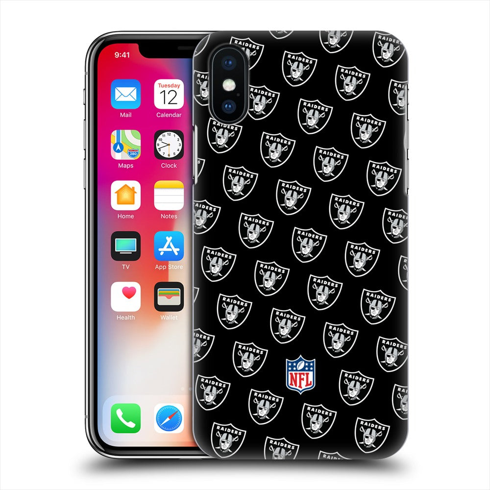 OAKLAND RAIDERS（NFL） オークランドレイダース - Patterns ハード case / Apple iPhoneケース 【公式 / オフィシャル】