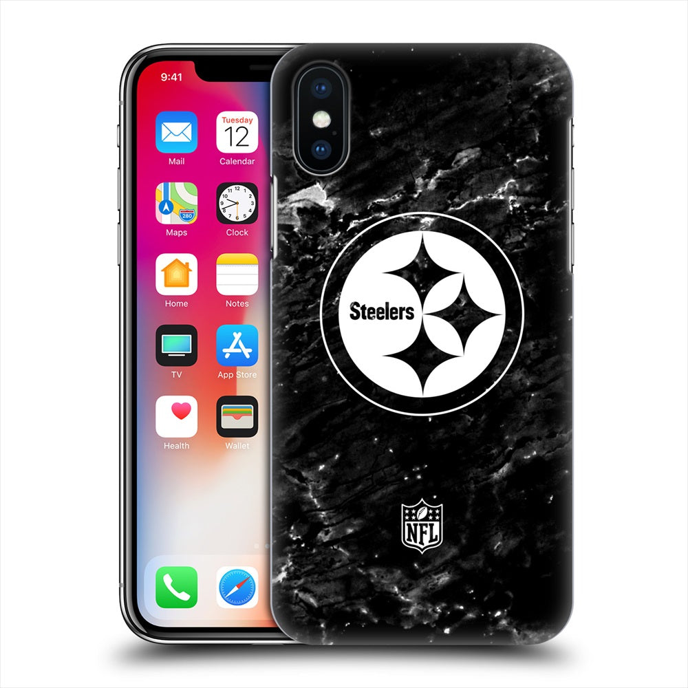 PITTSBURGH STEELERS（NFL） ピッツバーグスティーラーズ - Marble ハード case / Apple iPhoneケース 【公式 / オフィシャル】