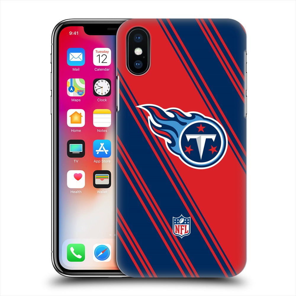 TENNESSEE TITANS（NFL） テネシータイタンズ - Stripes ハード case / Apple iPhoneケース 【公式 / オフィシャル】