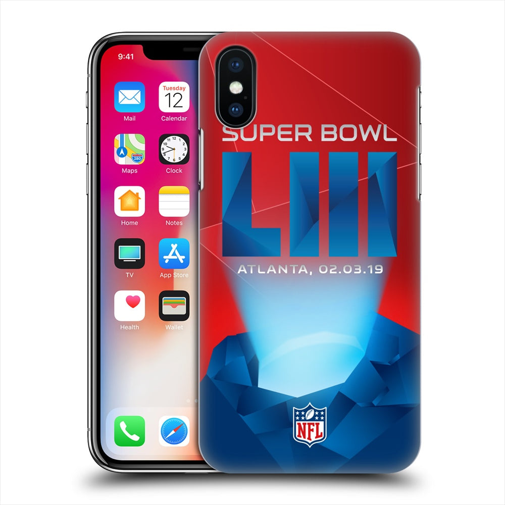 ATLANTA FALCONS（NFL） アトランタファルコンズ - Blue Glow Atlanta ハード case / Apple iPhoneケース 【公式 / オフィシャル】