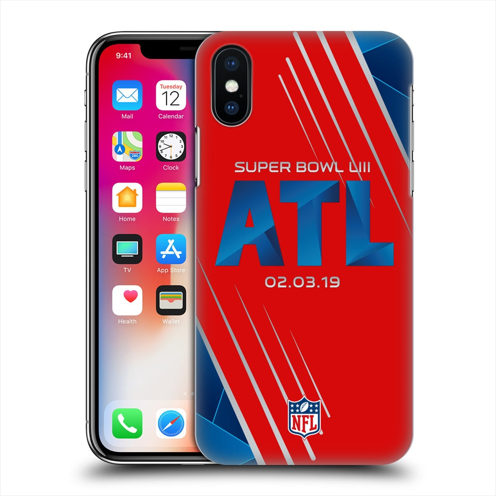 ATLANTA FALCONS（NFL） アトランタファルコンズ - Blue Red Atlanta ハード case / Apple iPhoneケース 【公式 / オフィシャル】