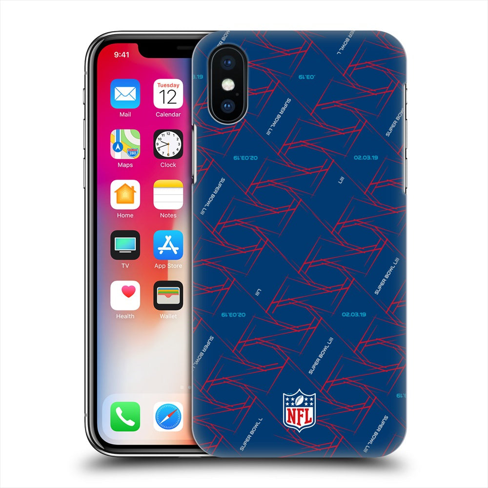 ATLANTA FALCONS（NFL） アトランタファルコンズ - Light Beam Blue Pattern ハード case / Apple iPhoneケース 【公式 / オフィシャル】