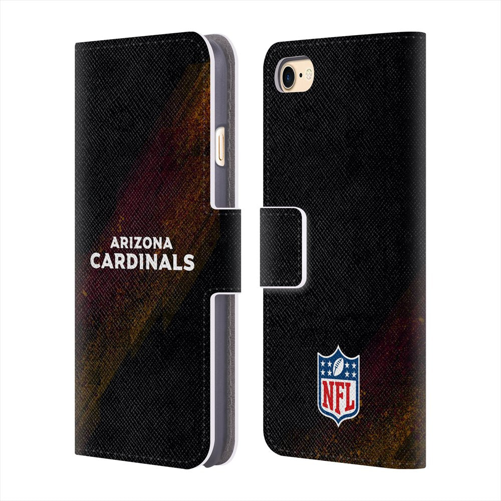 ARIZONA CARDINALS（NFL） アリゾナカージナルス - Blur レザー手帳型 / Apple iPhoneケース 【公式 / オフィシャル】