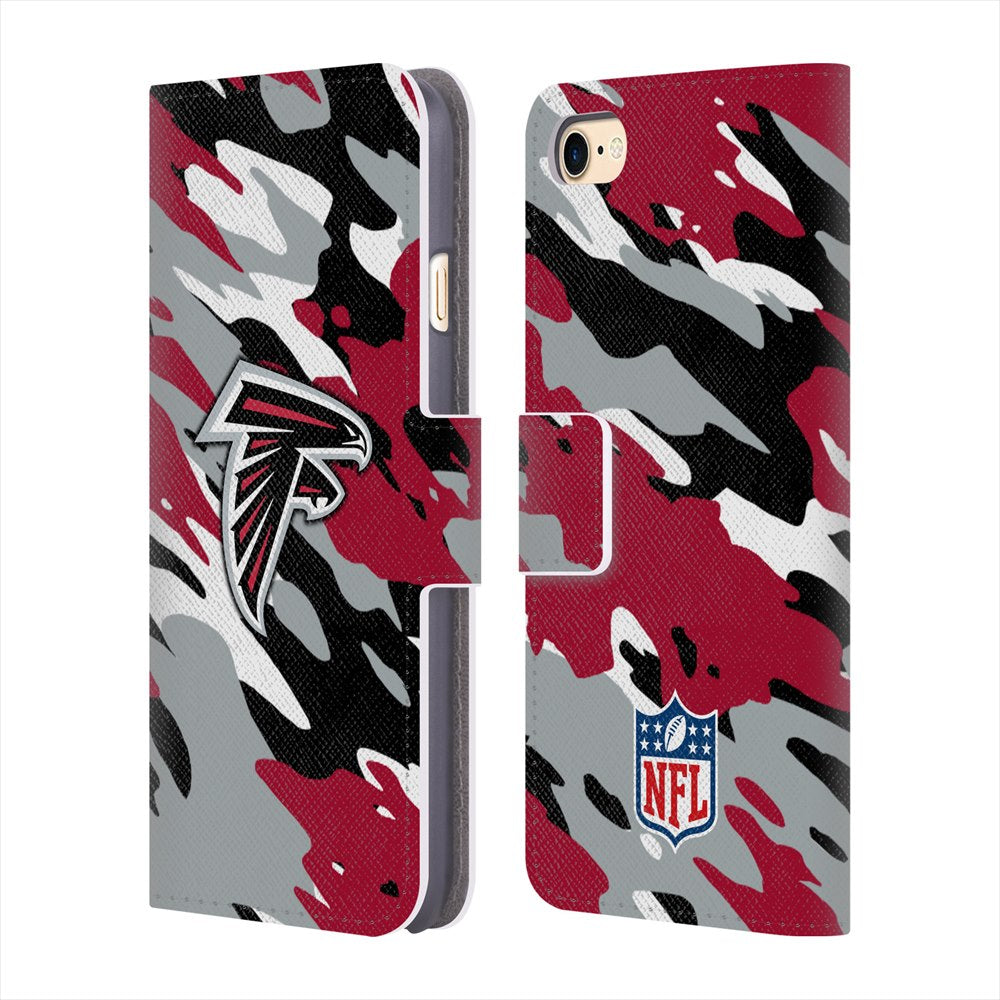 ATLANTA FALCONS（NFL） アトランタファルコンズ - Camou レザー手帳型 / Apple iPhoneケース 【公式 / オフィシャル】