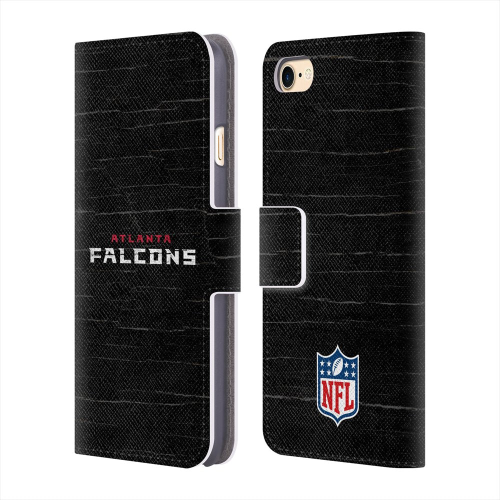 ATLANTA FALCONS（NFL） アトランタファルコンズ - Distressed レザー手帳型 / Apple iPhoneケース 【公式 / オフィシャル】