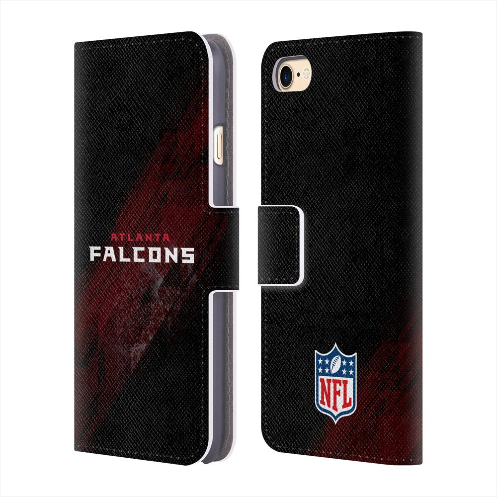 ATLANTA FALCONS（NFL） アトランタファルコンズ - Blur レザー手帳型 / Apple iPhoneケース 【公式 / オフィシャル】