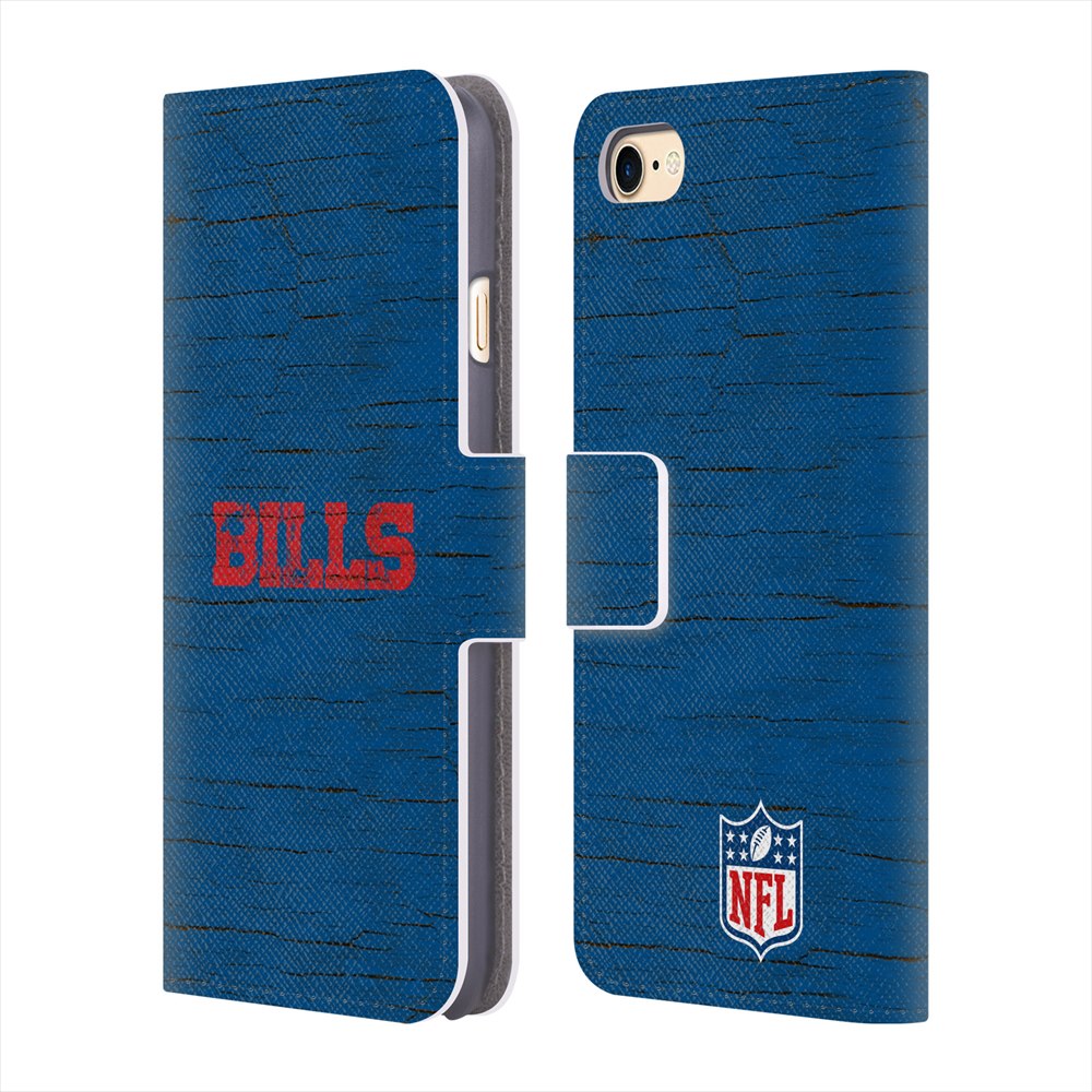 BUFFALO BILLS（NFL） バッファロービルズ - Distressed レザー手帳型 / Apple iPhoneケース 【公式 / オフィシャル】