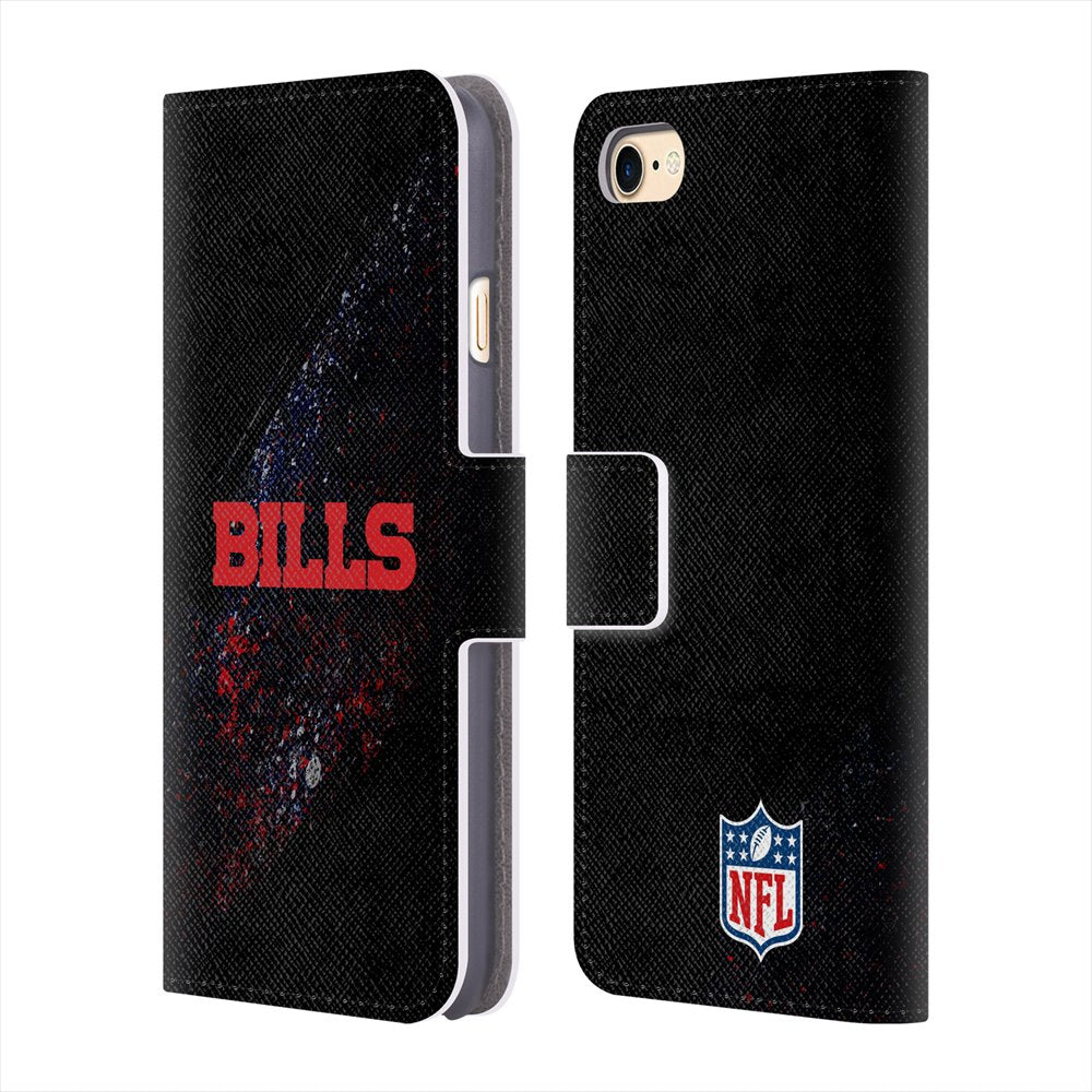 BUFFALO BILLS（NFL） バッファロービルズ - Blur レザー手帳型 / Apple iPhoneケース 【公式 / オフィシャル】