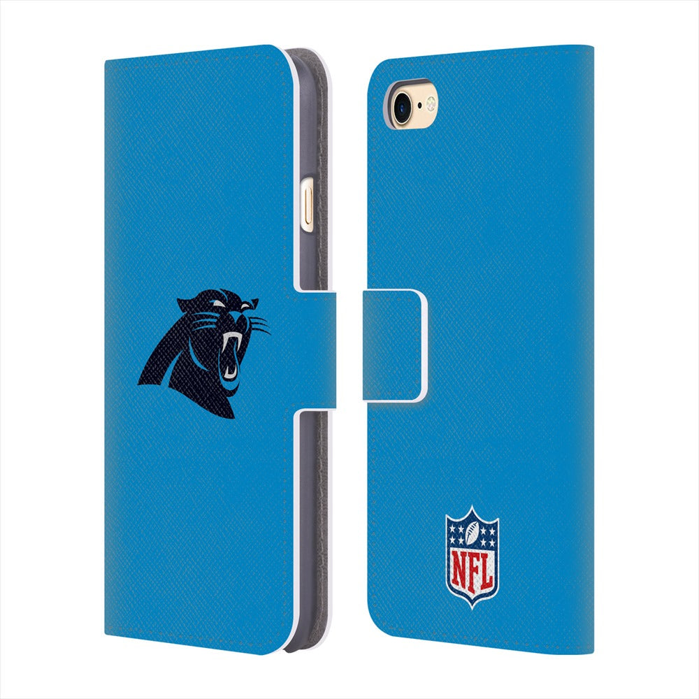 CAROLINA PANTHERS（NFL） カロライナパンサーズ - Plain レザー手帳型 / Apple iPhoneケース 【公式 / オフィシャル】