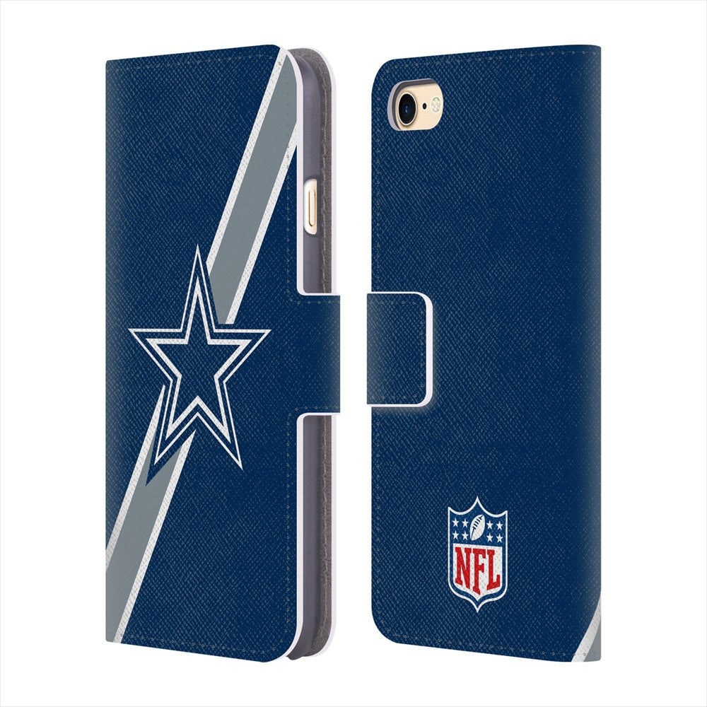 DALLAS COWBOYS（NFL） ダラスカウボーイズ - Stripes レザー手帳型 / Apple iPhoneケース 【公式 / オフィシャル】