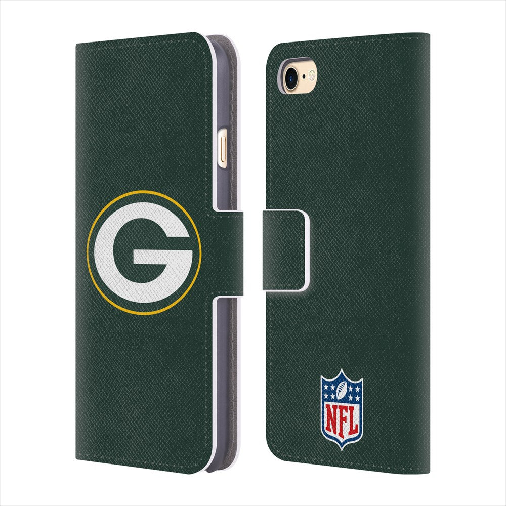 GREEN BAY PACKERS（NFL） グリーンベイパッカーズ - Plain レザー手帳型 / Apple iPhoneケース 【公式 / オフィシャル】