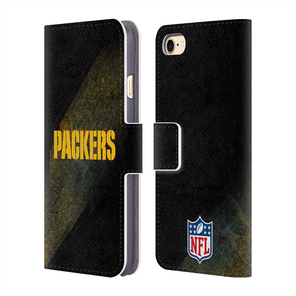 GREEN BAY PACKERS（NFL） グリーンベイパッカーズ - Blur レザー手帳型 / Apple iPhoneケース 【公式 / オフィシャル】