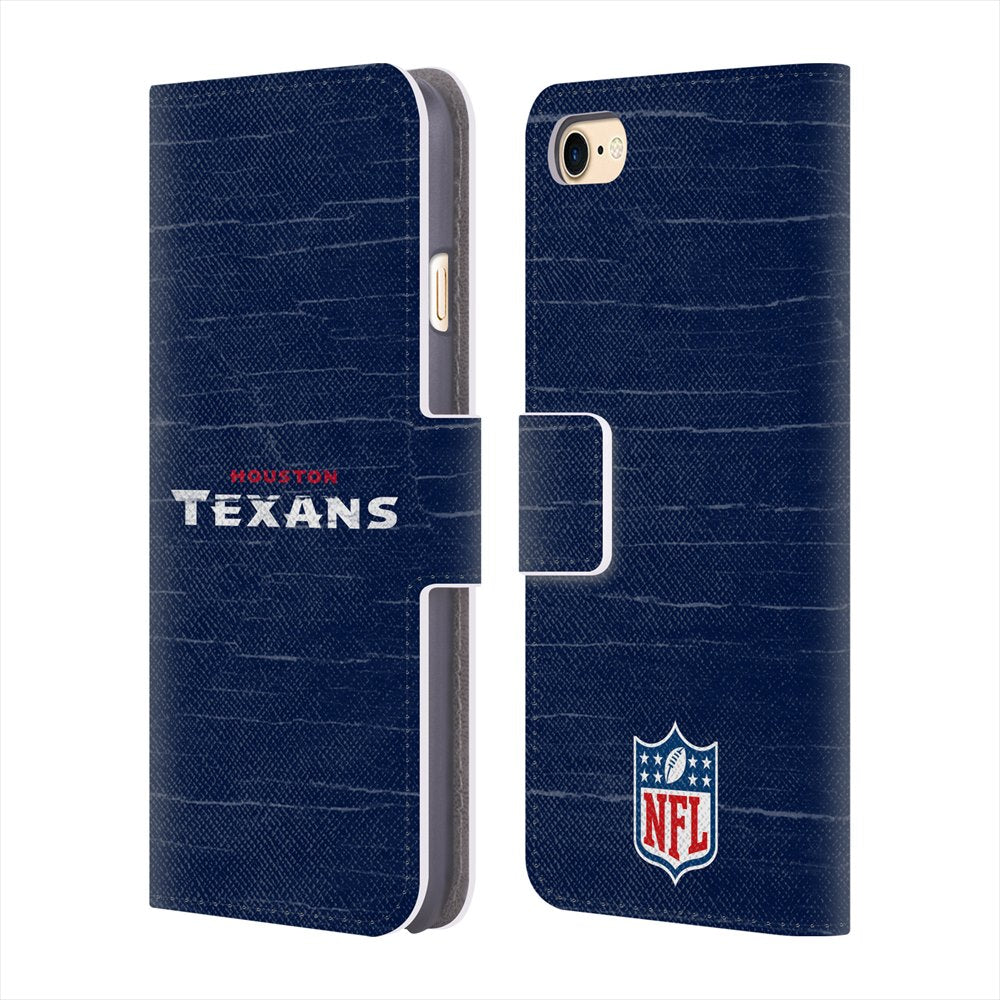 HOUSTON TEXANS（NFL） ヒューストンテキサンズ - Distressed レザー手帳型 / Apple iPhoneケース 【公式 / オフィシャル】