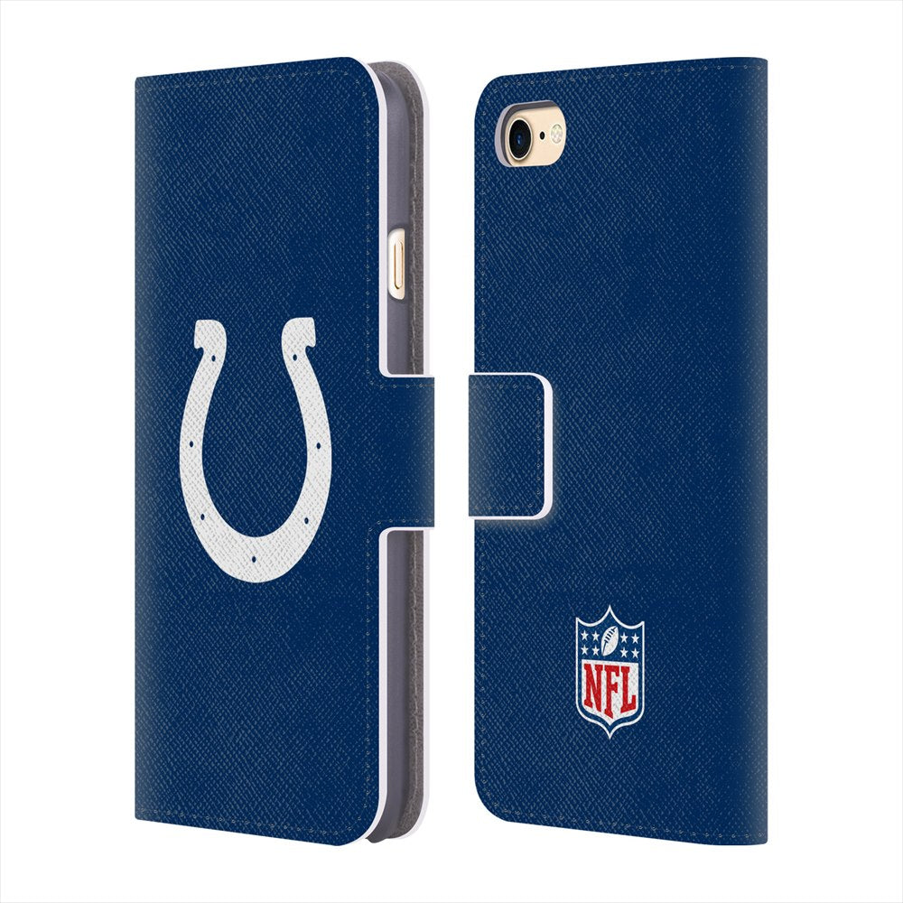 INDIANAPOLIS COLTS（NFL） インディアナポリスコルツ - Plain レザー手帳型 / Apple iPhoneケース 【公式 / オフィシャル】