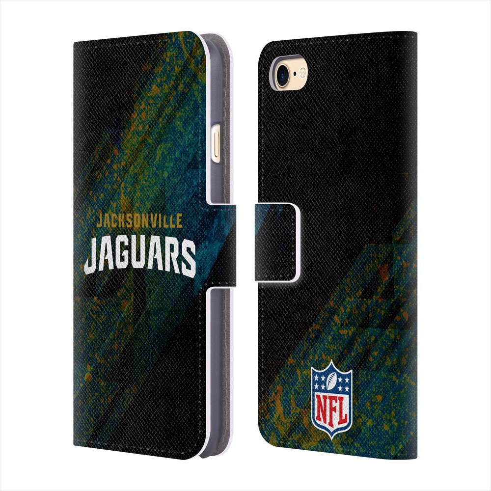 JACKSONVILLE JAGUARS（NFL） ジャクソンビルジャガーズ - Blur レザー手帳型 / Apple iPhoneケース 【公式 / オフィシャル】