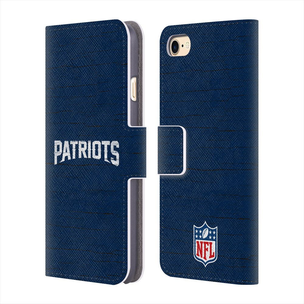 NEW ENGLAND PATRIOTS（NFL） パッツ - Distressed レザー手帳型 / Apple iPhoneケース 【公式 / オフィシャル】