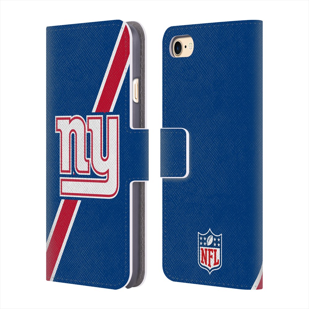 NEW YORK GIANTS（NFL） ニューヨークジャイアンツ - Stripes レザー手帳型 / Apple iPhoneケース 【公式 / オフィシャル】