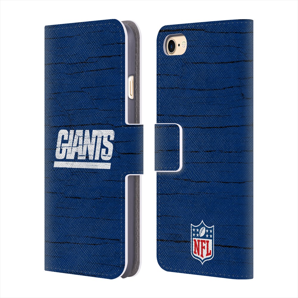 NEW YORK GIANTS（NFL） ニューヨークジャイアンツ - Distressed レザー手帳型 / Apple iPhoneケース 【公式 / オフィシャル】