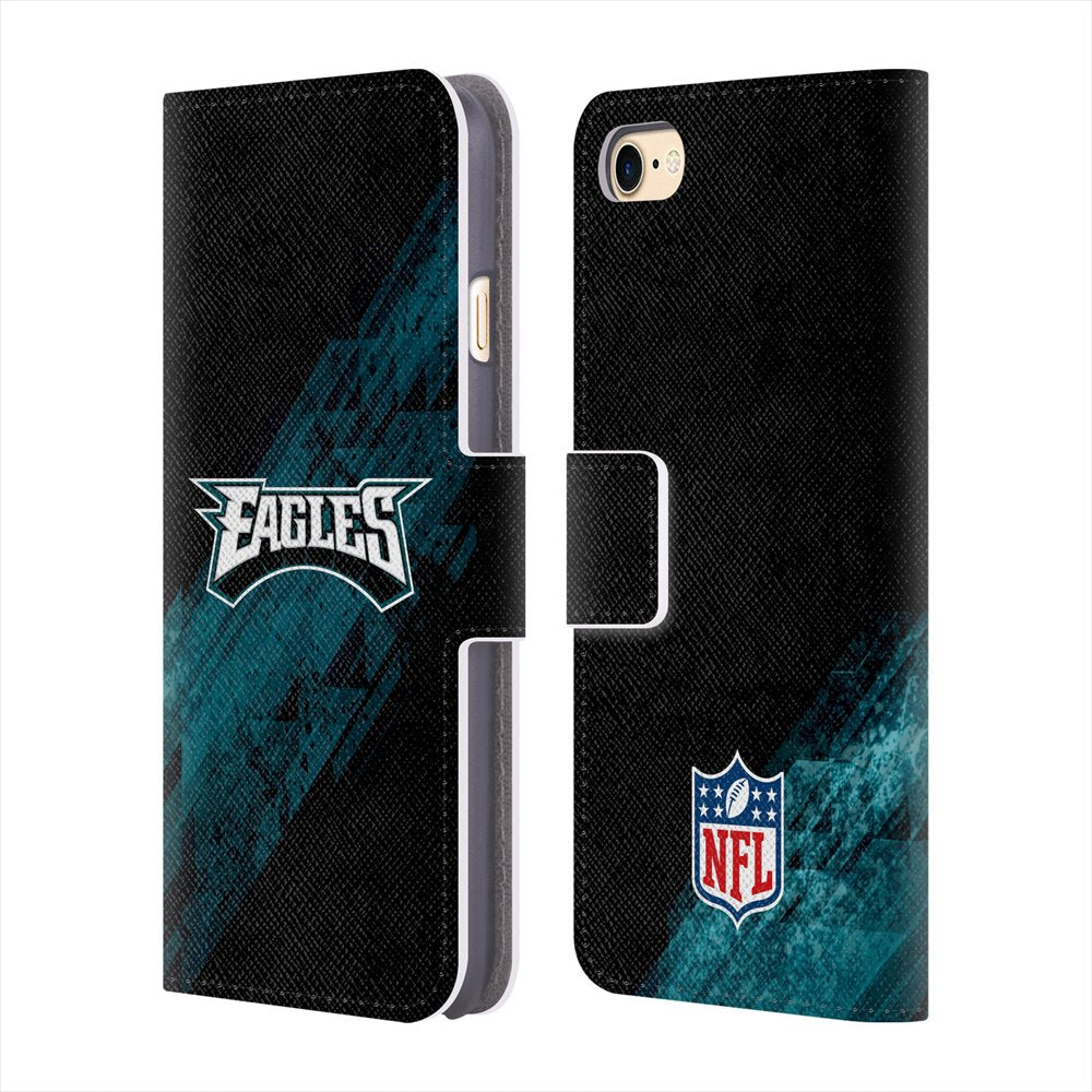 PHILADELPHIA EAGLES（NFL） フィラデルフィアイーグルス - Blur レザー手帳型 / Apple iPhoneケース 【公式 / オフィシャル】