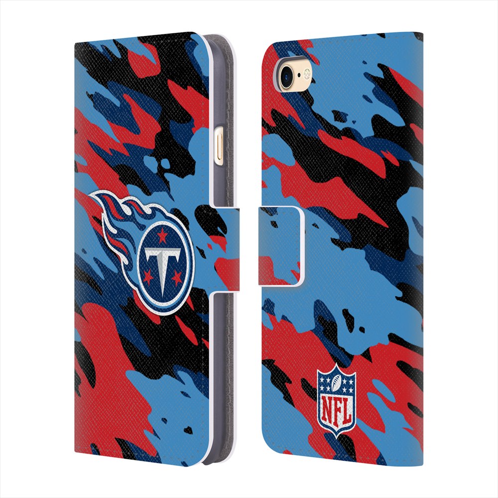 TENNESSEE TITANS（NFL） テネシータイタンズ - Camou レザー手帳型 / Apple iPhoneケース 【公式 / オフィシャル】